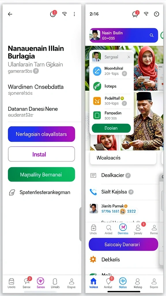 Fitur sosial untuk berinteraksi dengan teman dan pemain lain.