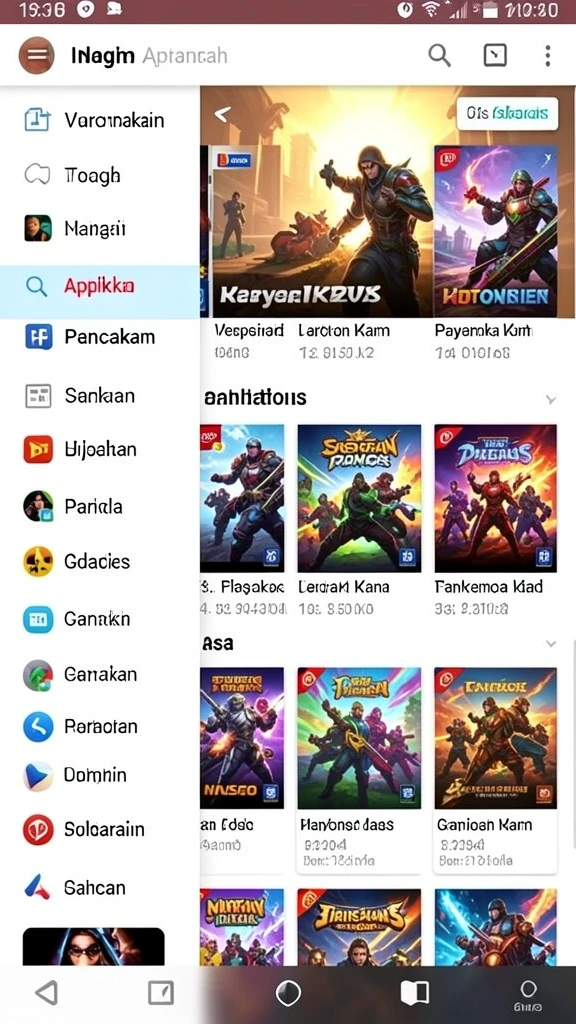Tampilan utama aplikasi 777LUCKY yang memukau.