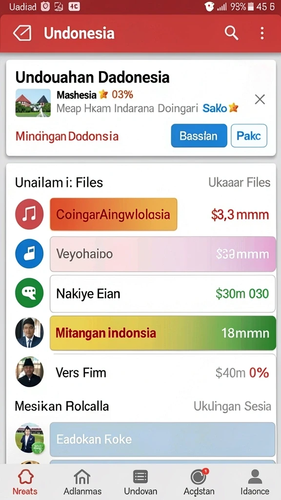 Beragam jenis permainan judi yang tersedia.