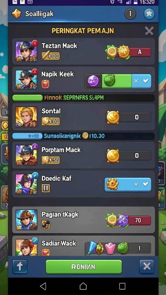 Screenshot memperlihatkan momen seru saat pemain merayakan kemenangan.
