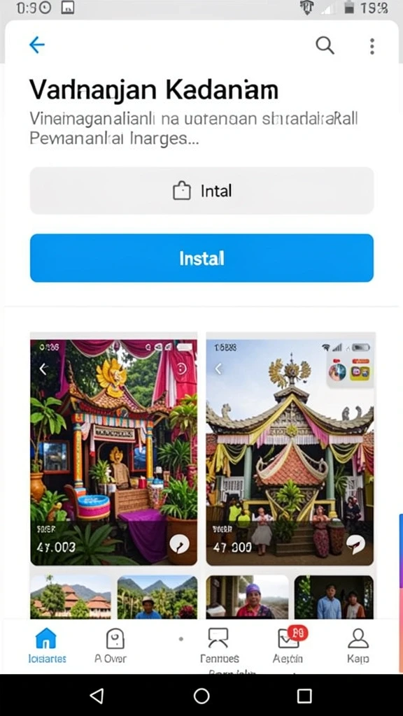 Tampilan awal yang menarik dan intuitif.