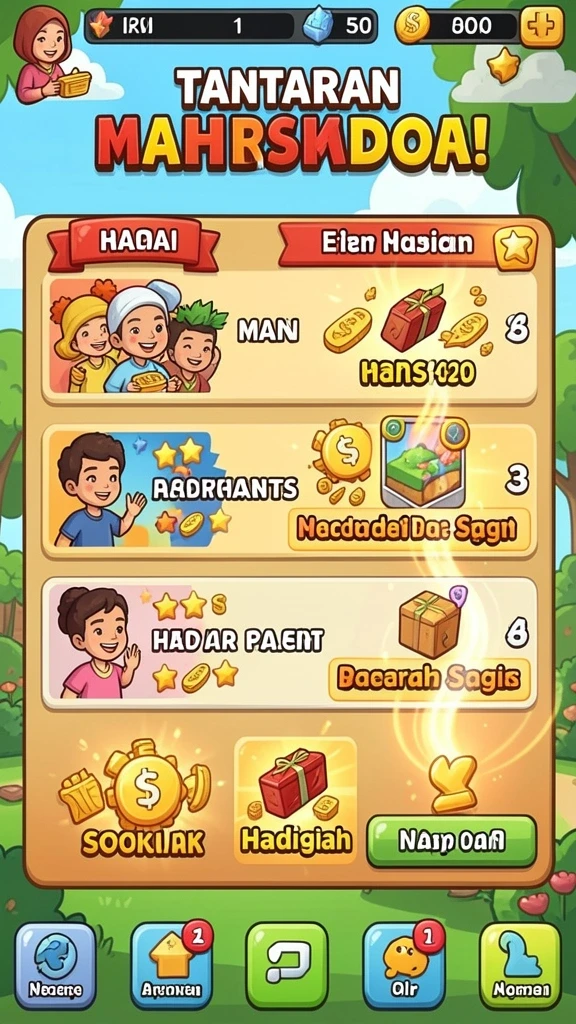 Beragam karakter dengan keahlian unik untuk dipilih.