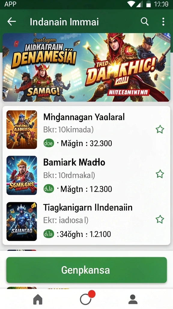 Screenshot menunjukkan tampilan level pertama yang menarik.