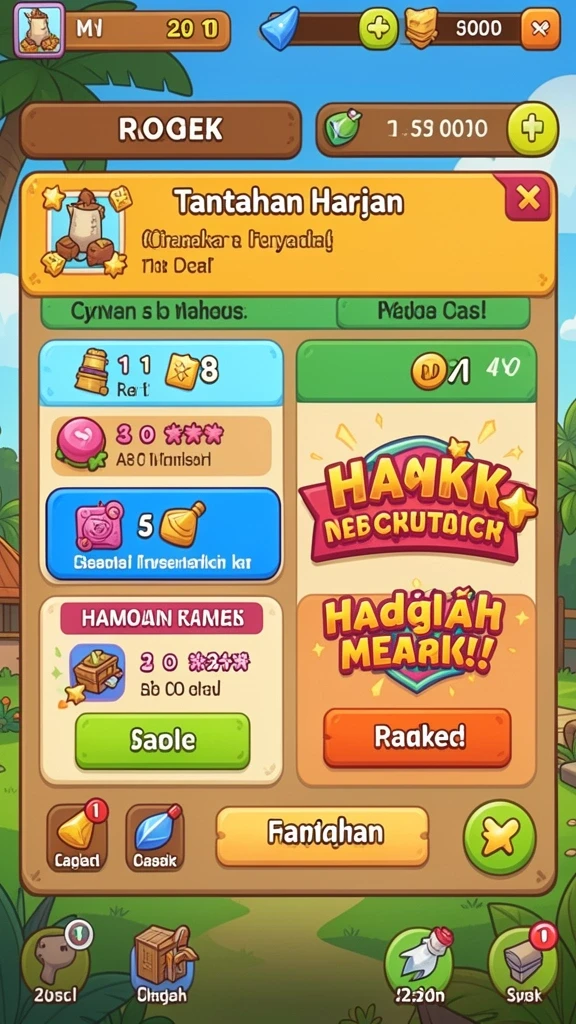 Tangkapan layar kedua memperlihatkan pemandangan indah dari dunia game.