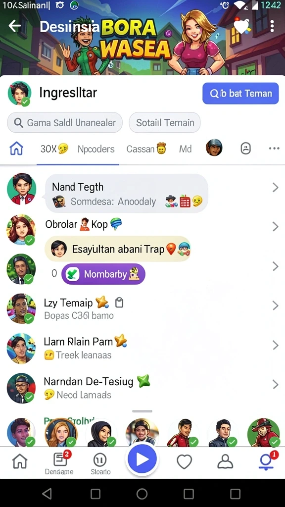 Tampilan awal game FOMOTOTO yang menarik dan penuh warna.