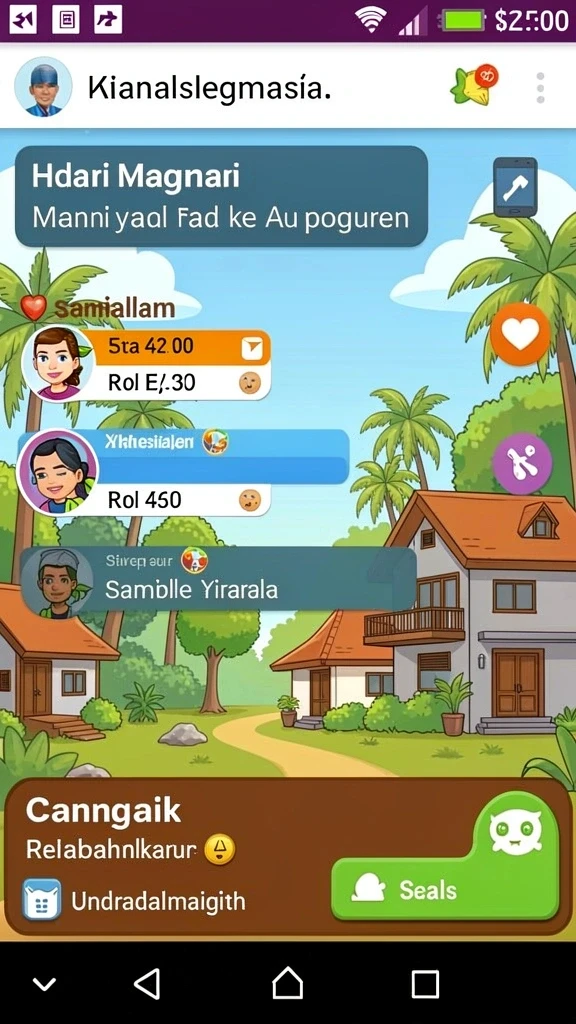 Tampilan awal menarik dengan desain yang intuitif.