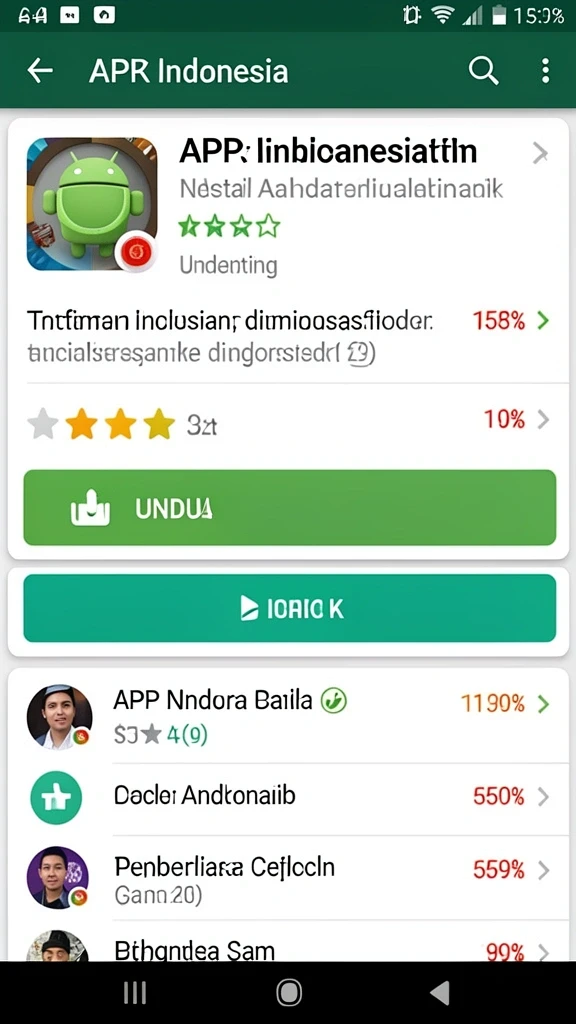 Berbagai mode permainan yang bisa dipilih.