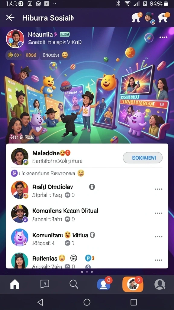 Tampilan awal permainan yang menarik dan interaktif.
