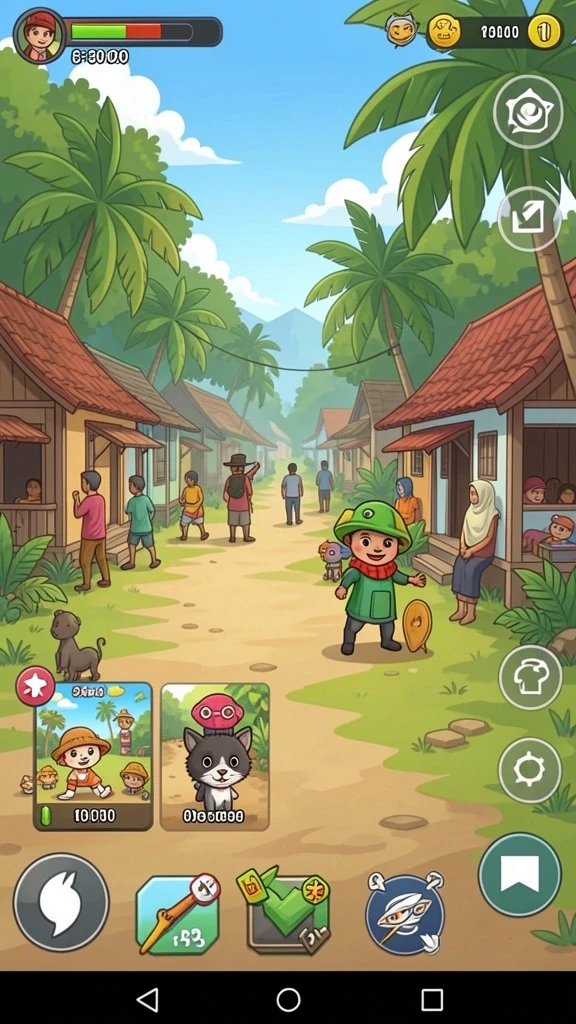 Tampilan menarik dengan berbagai tema slot.