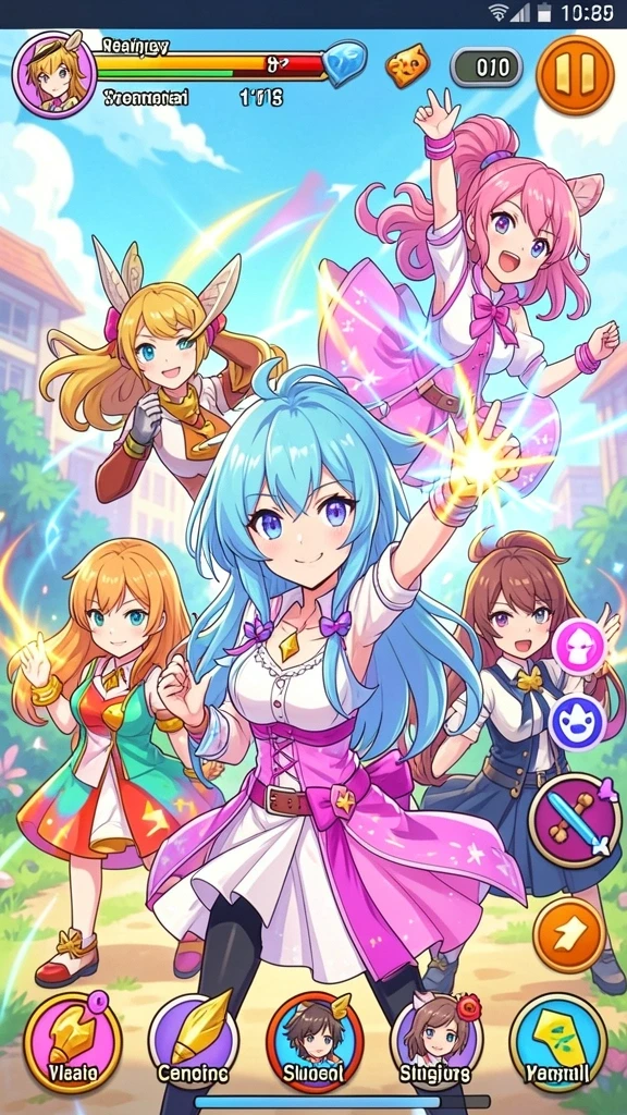Tampilan awal game yang menarik dan intuitif.
