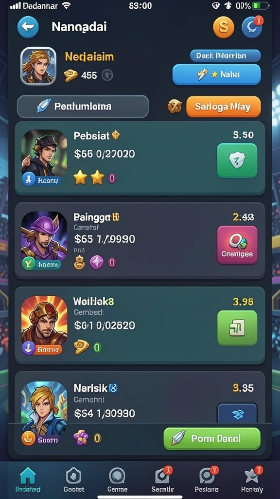 Screenshot memperlihatkan karakter yang menarik dan latar belakang yang indah.