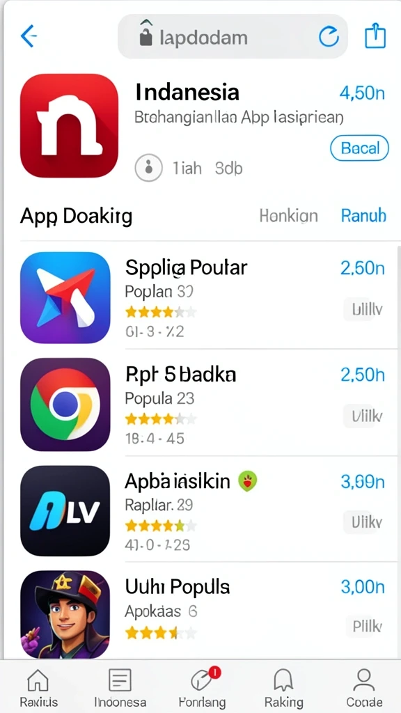 Beragam pilihan permainan yang tersedia untuk pemain.