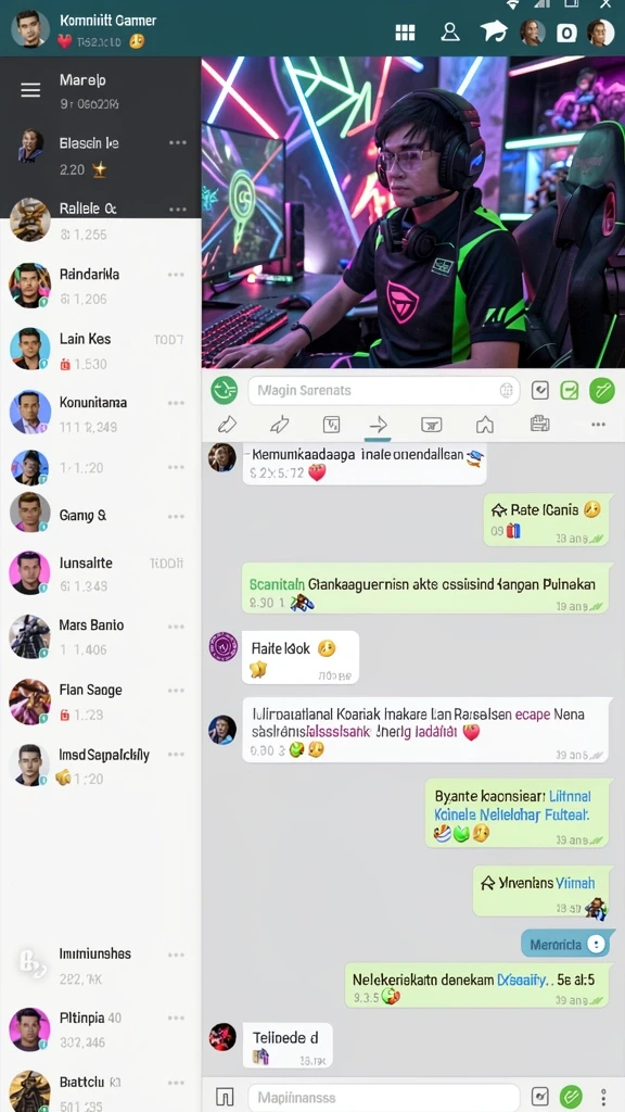 Karakter utama dalam aksi melawan musuh.