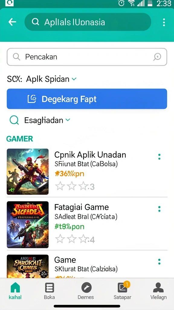 Banyak pilihan permainan yang seru dan menantang.