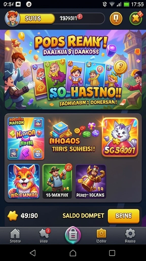 Screenshot menunjukkan pemain berinteraksi dalam mode multiplayer.