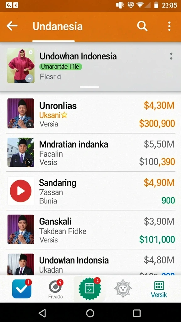 Tampilan antarmuka yang modern dan user-friendly.