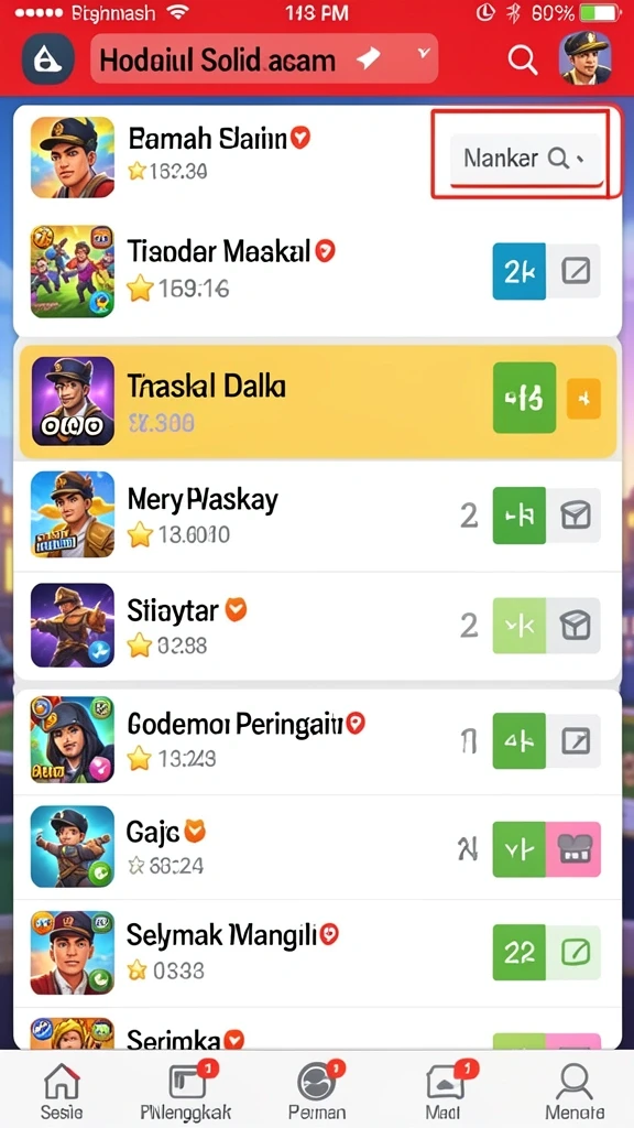Variasi permainan yang kaya dan menarik.